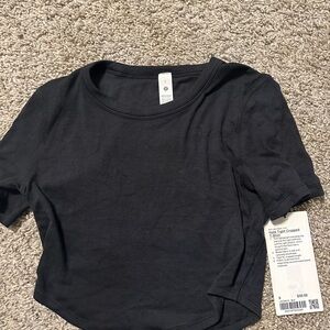 Hold Tight Straight-Hem Cropped T-Shirt